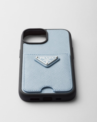 Prada Saffiano leather cover for iPhone 15 outlook