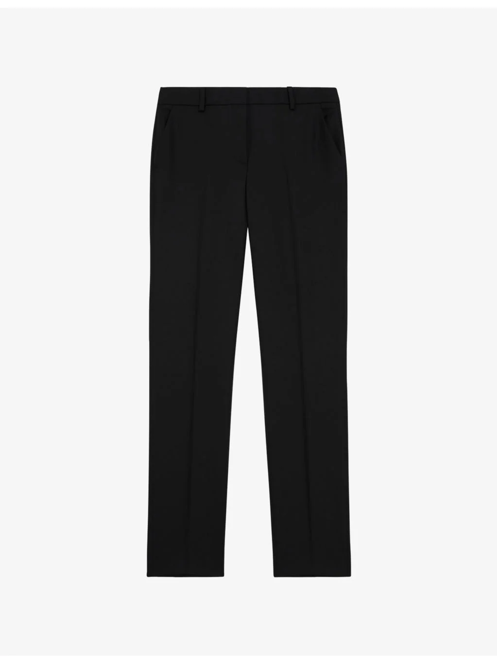 Tailored slim-fit mid-rise wool trousers - 1