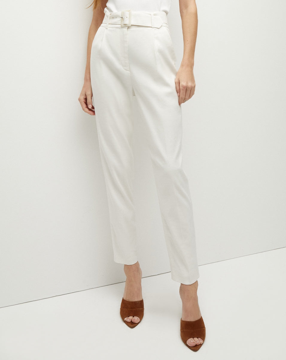 SOFIA STRETCH-LINEN PANT - 4