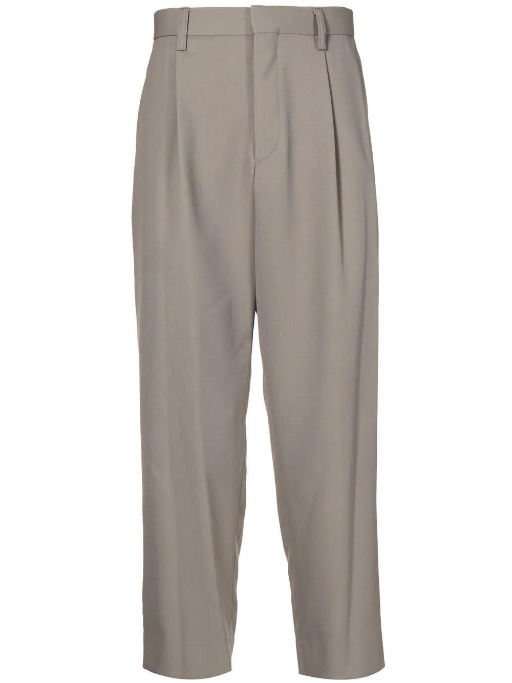 cropped tapered-leg trousers - 1