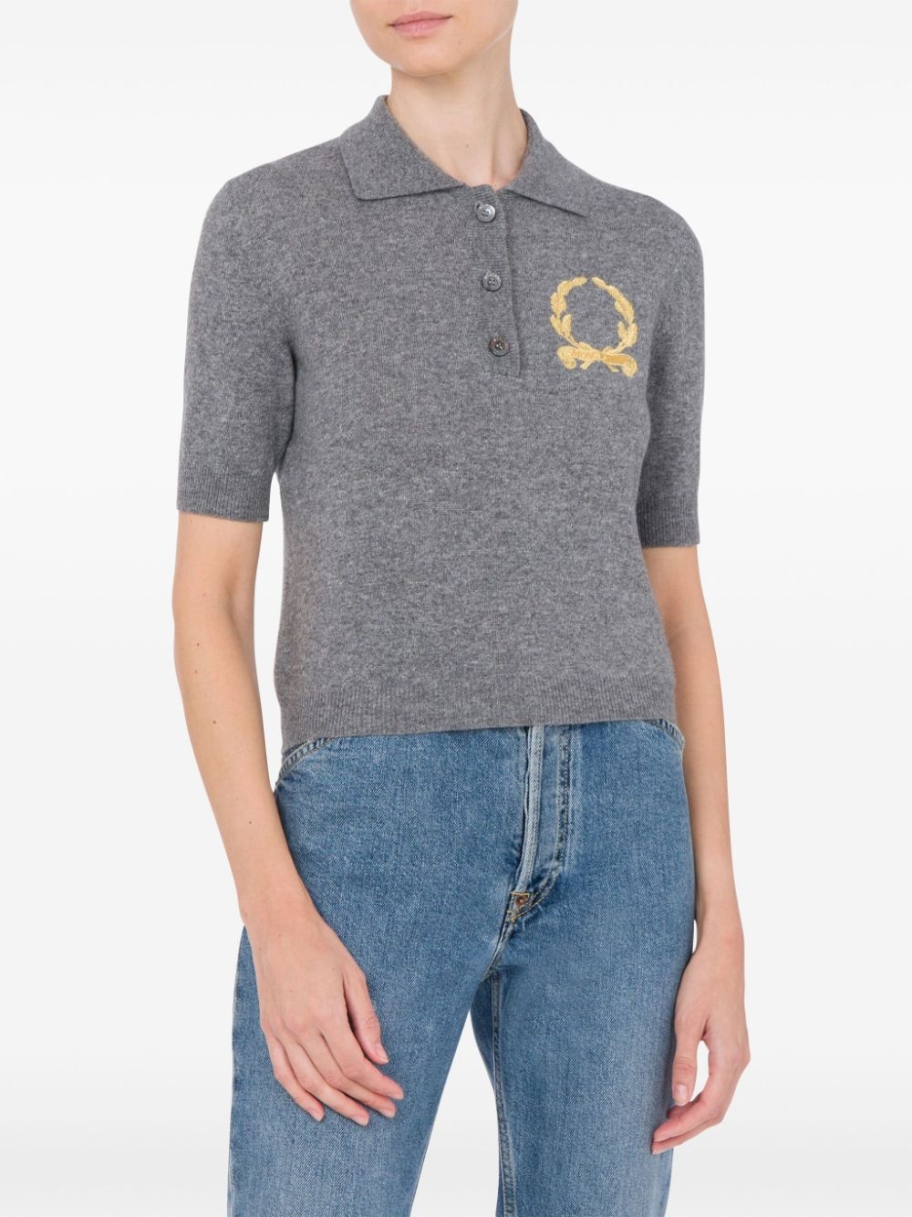 embroidered polo shirt - 2