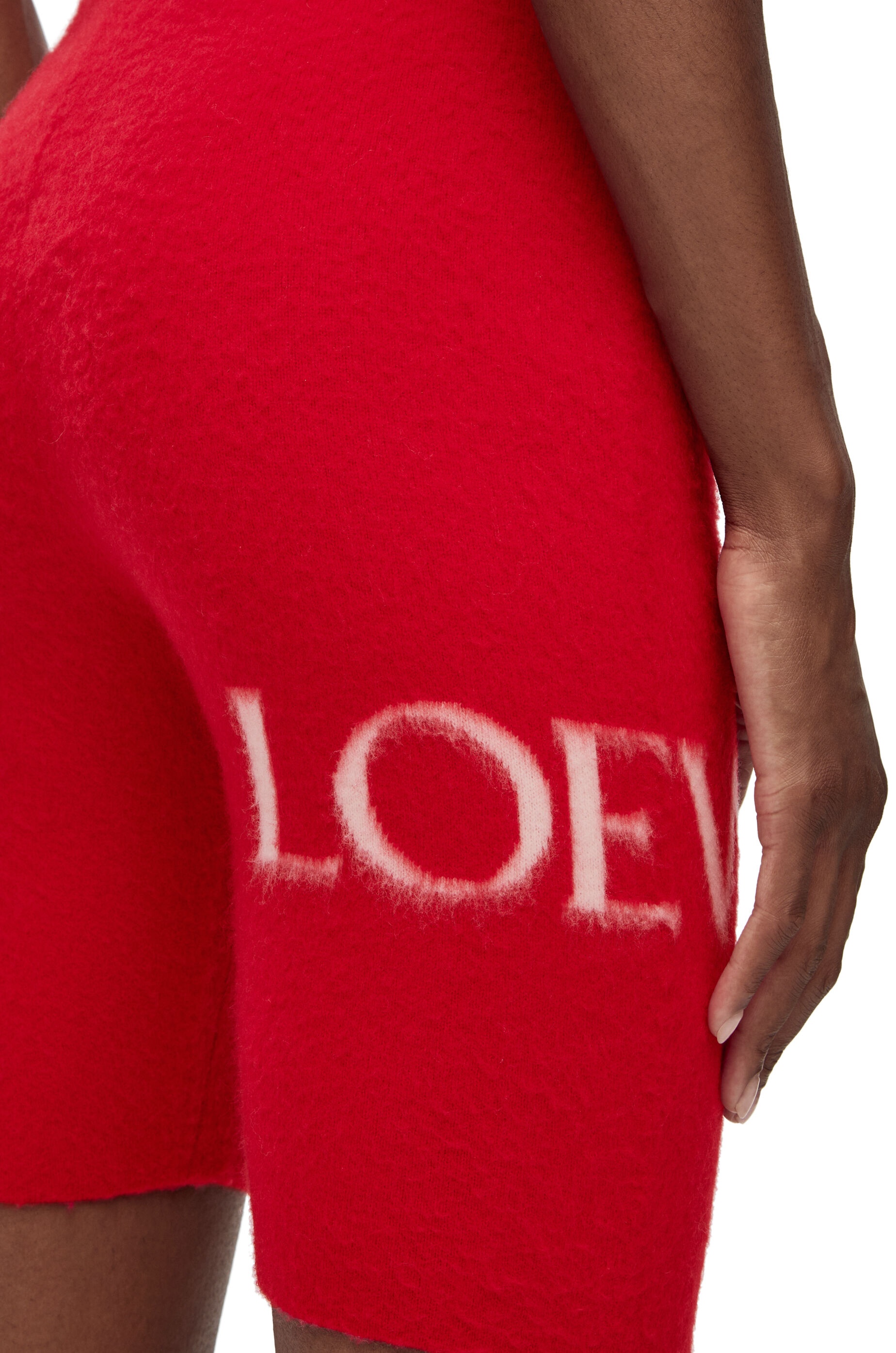 LOEWE cycling shorts in wool - 5