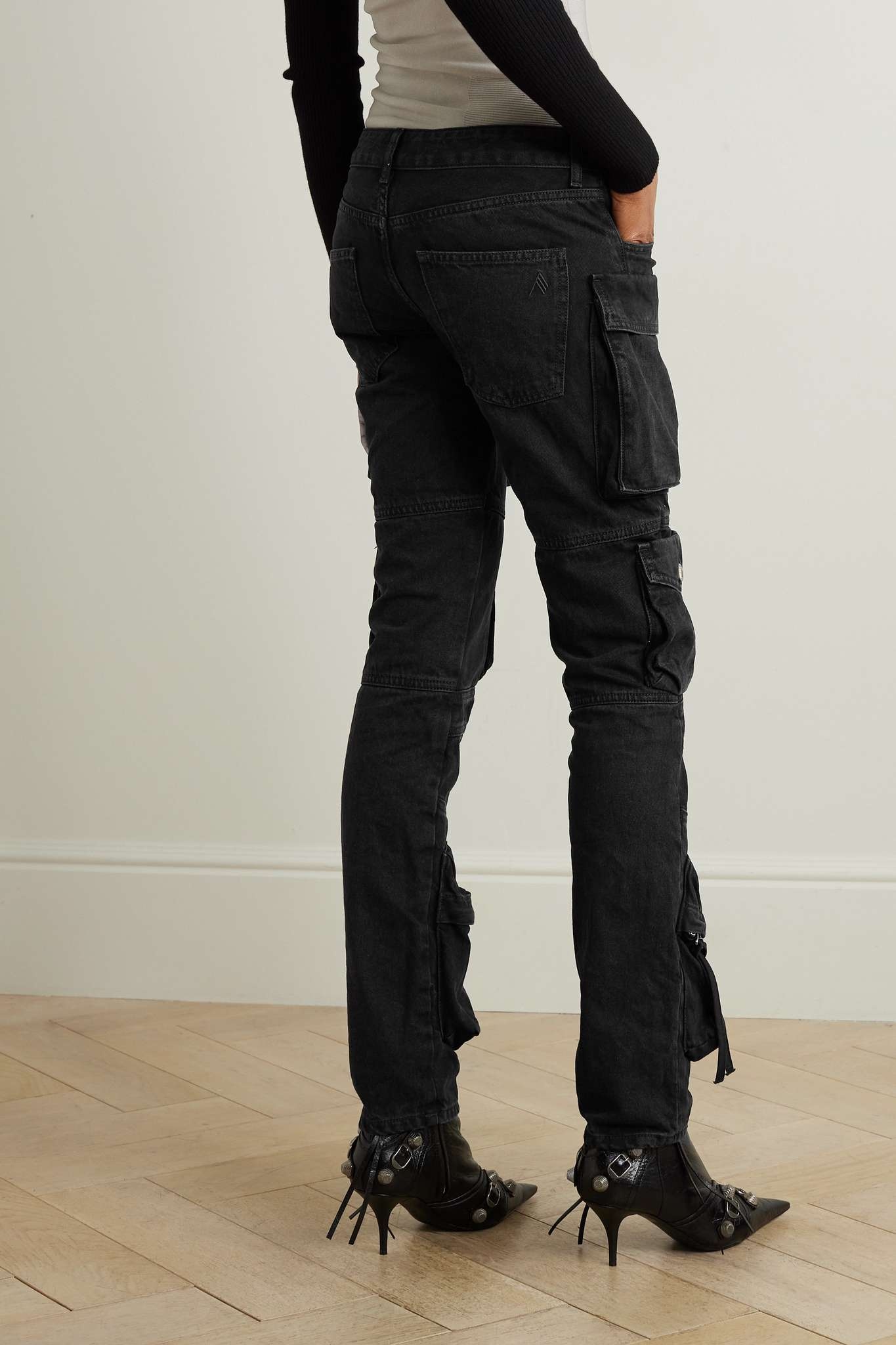 Essie low-rise straight-leg cargo jeans - 4