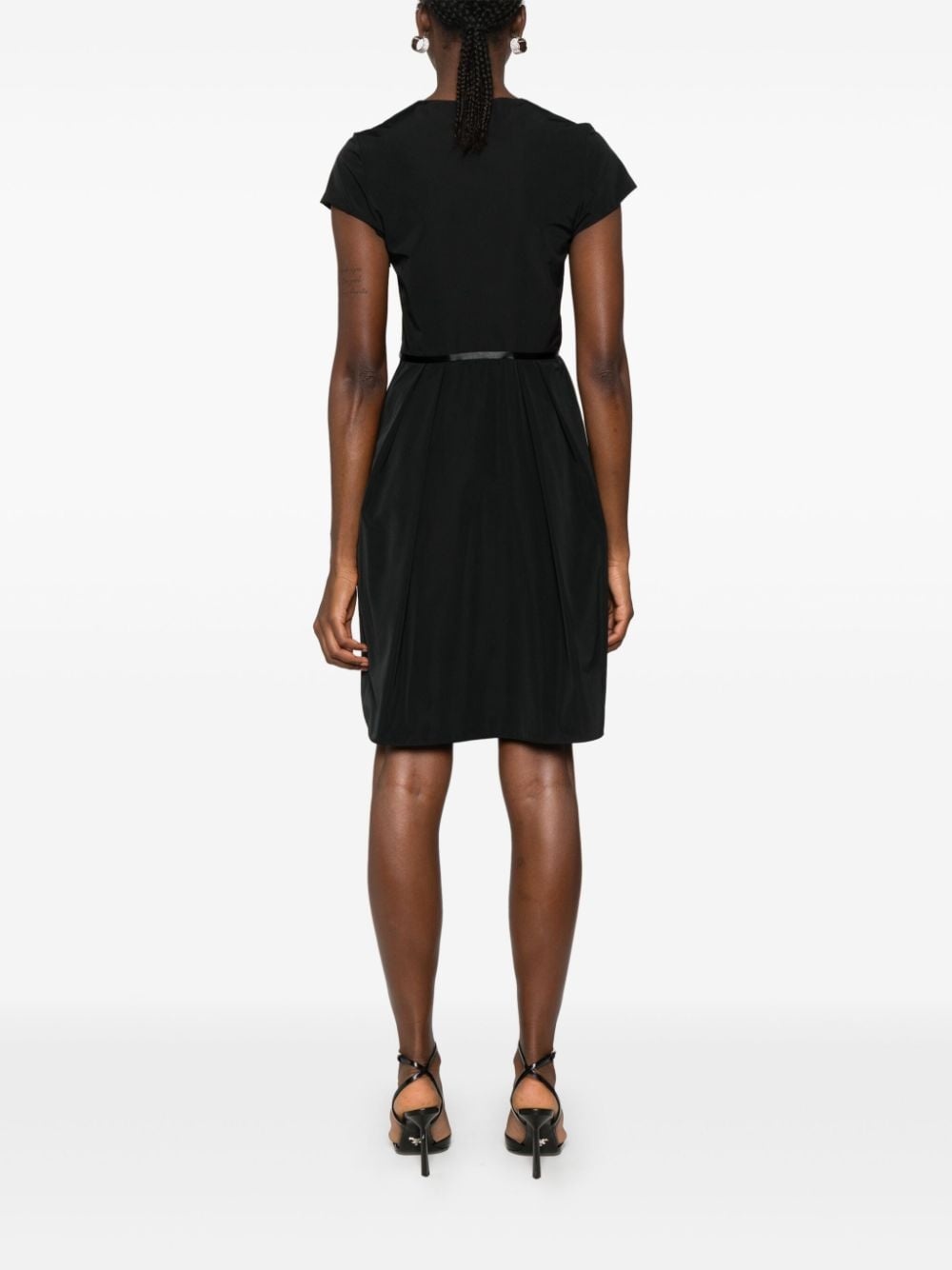 4G-bow taffeta mini dress - 4