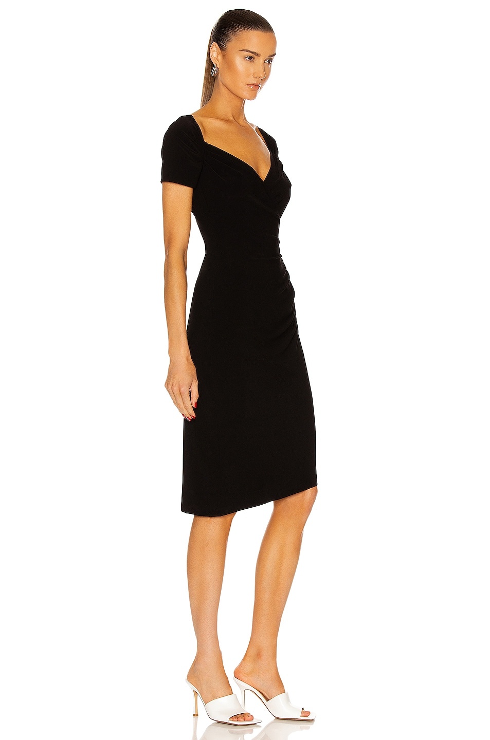 Sweetheart Side Drape Dress - 2