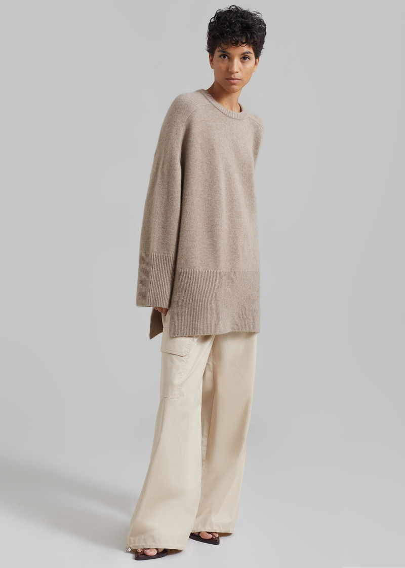 Kairon Cashmere Crewneck Sweater - Beige 9