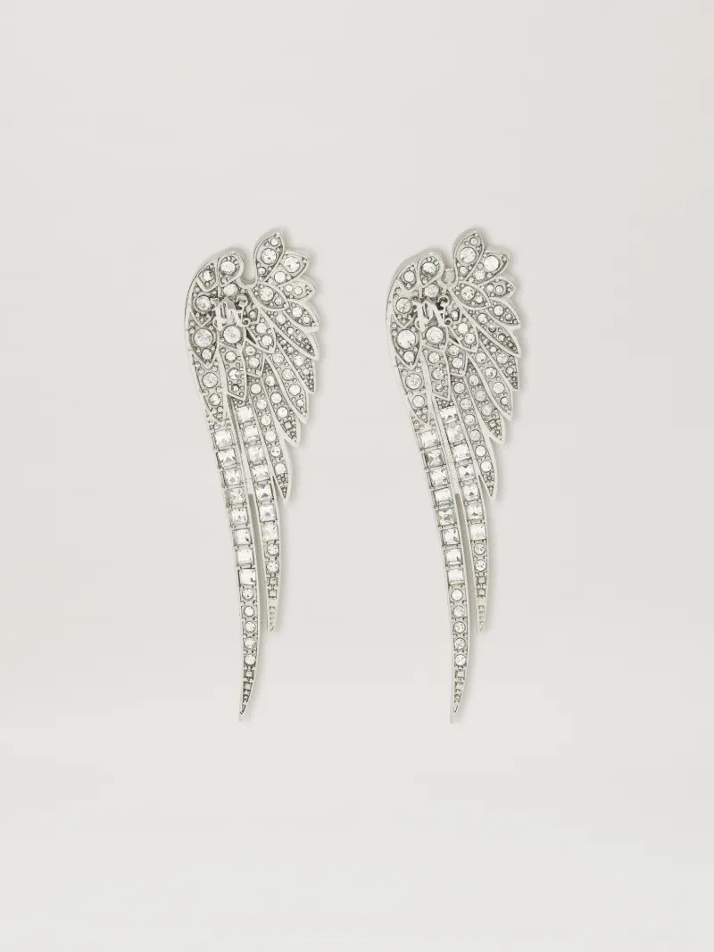 Angel wing strass earrings 1