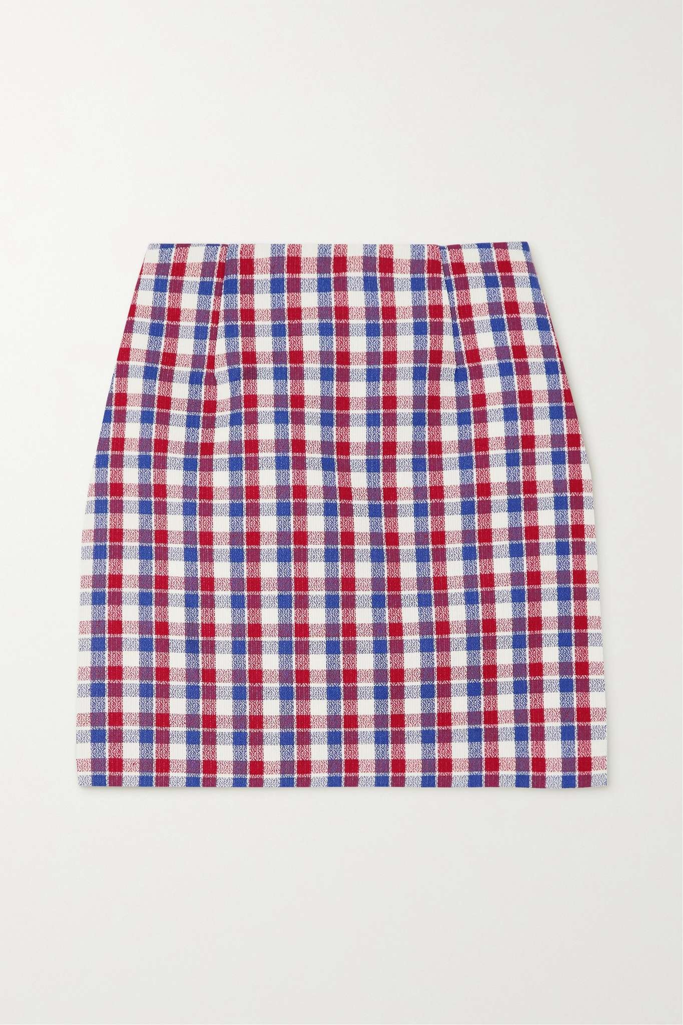 Checked tweed mini skirt - 1