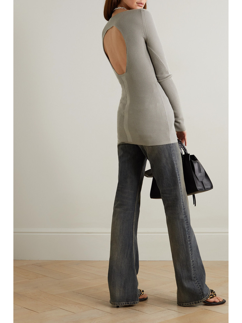 Rick Owens Cutout Ribbed Wool Top outlook