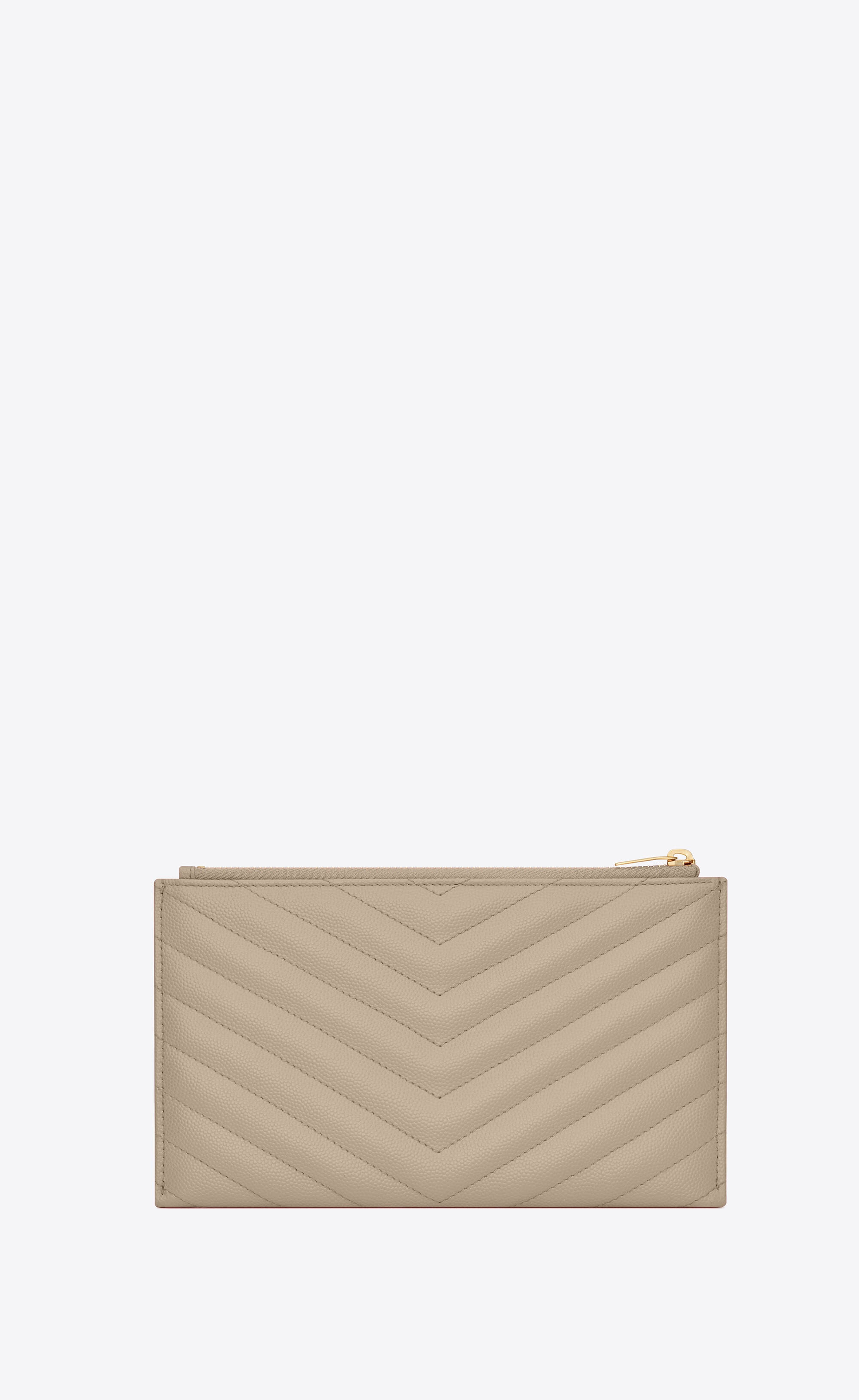 monogram bill pouch in grain de poudre embossed leather - 4
