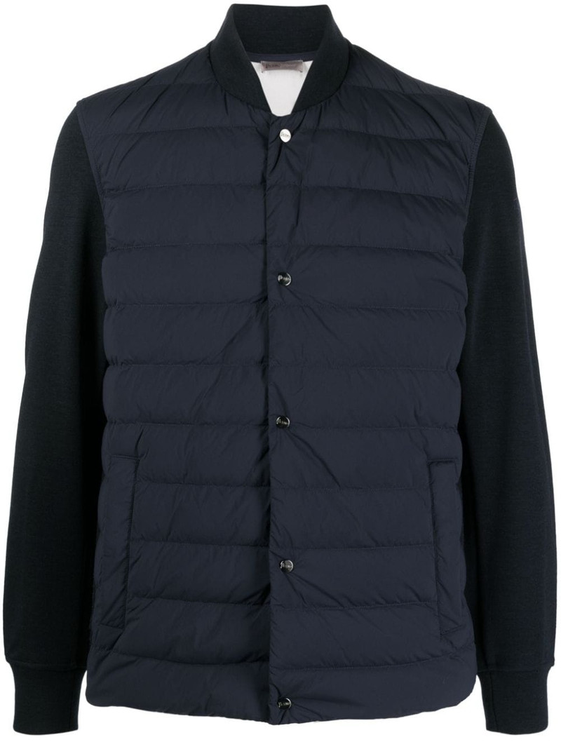 contrasting-sleeves padded jacket 1