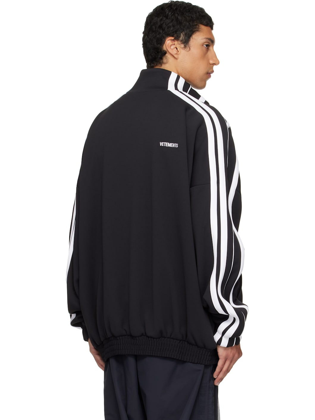 Black Gym Track Jacket - 3