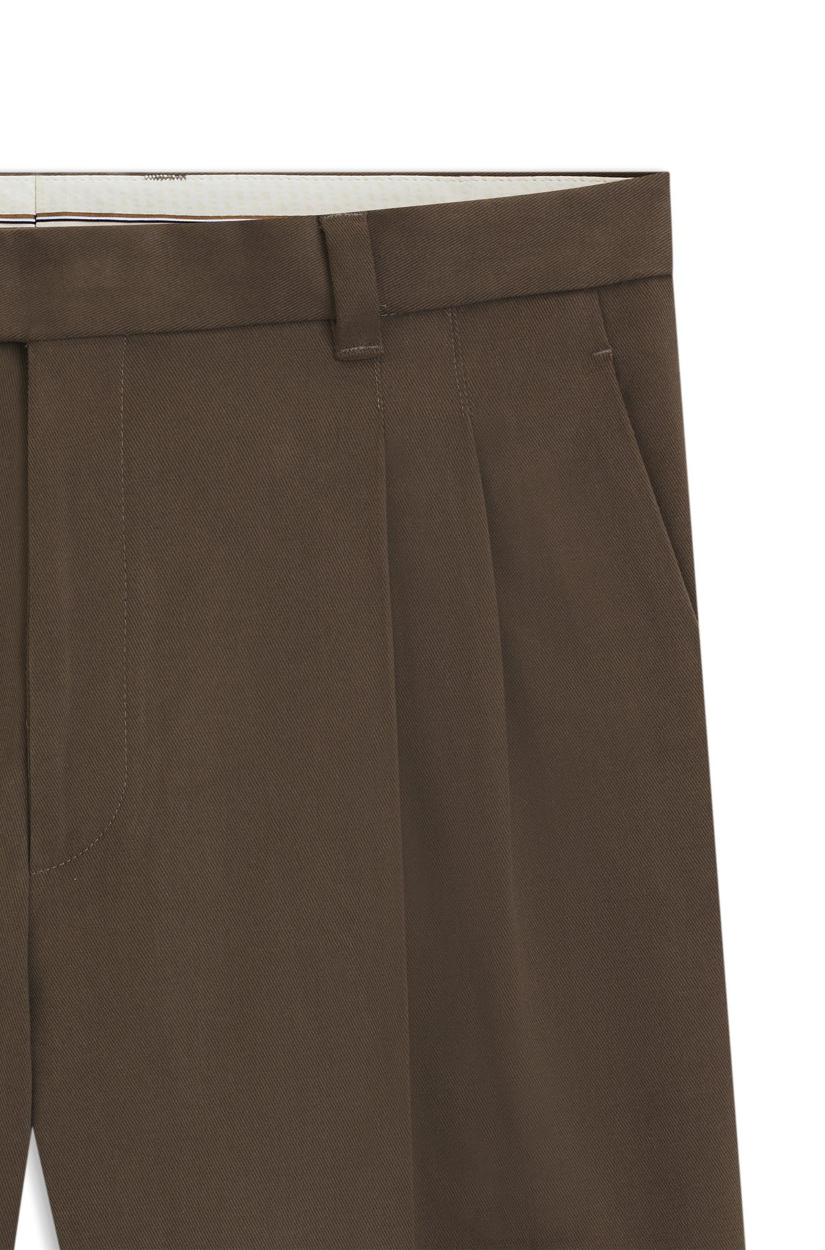 RELAXED-FIT PANTS IN MERCERISED STRETCH COTTON - 6