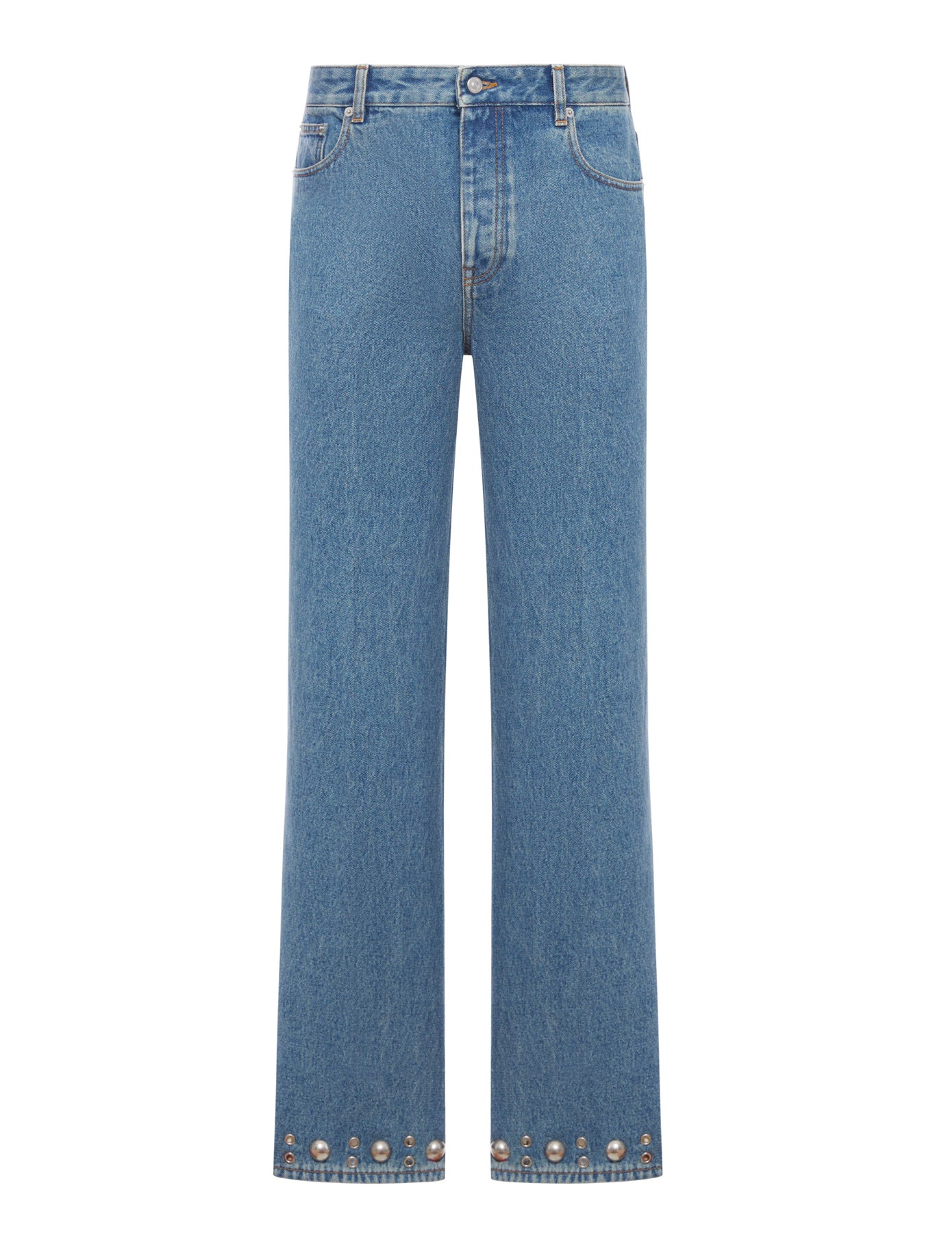 DENIM PANTS WITH CABOCHONS - 2