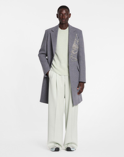 Lanvin CLASSIC SINGLE-BREASTED COAT WITH EMBROIDERIES outlook