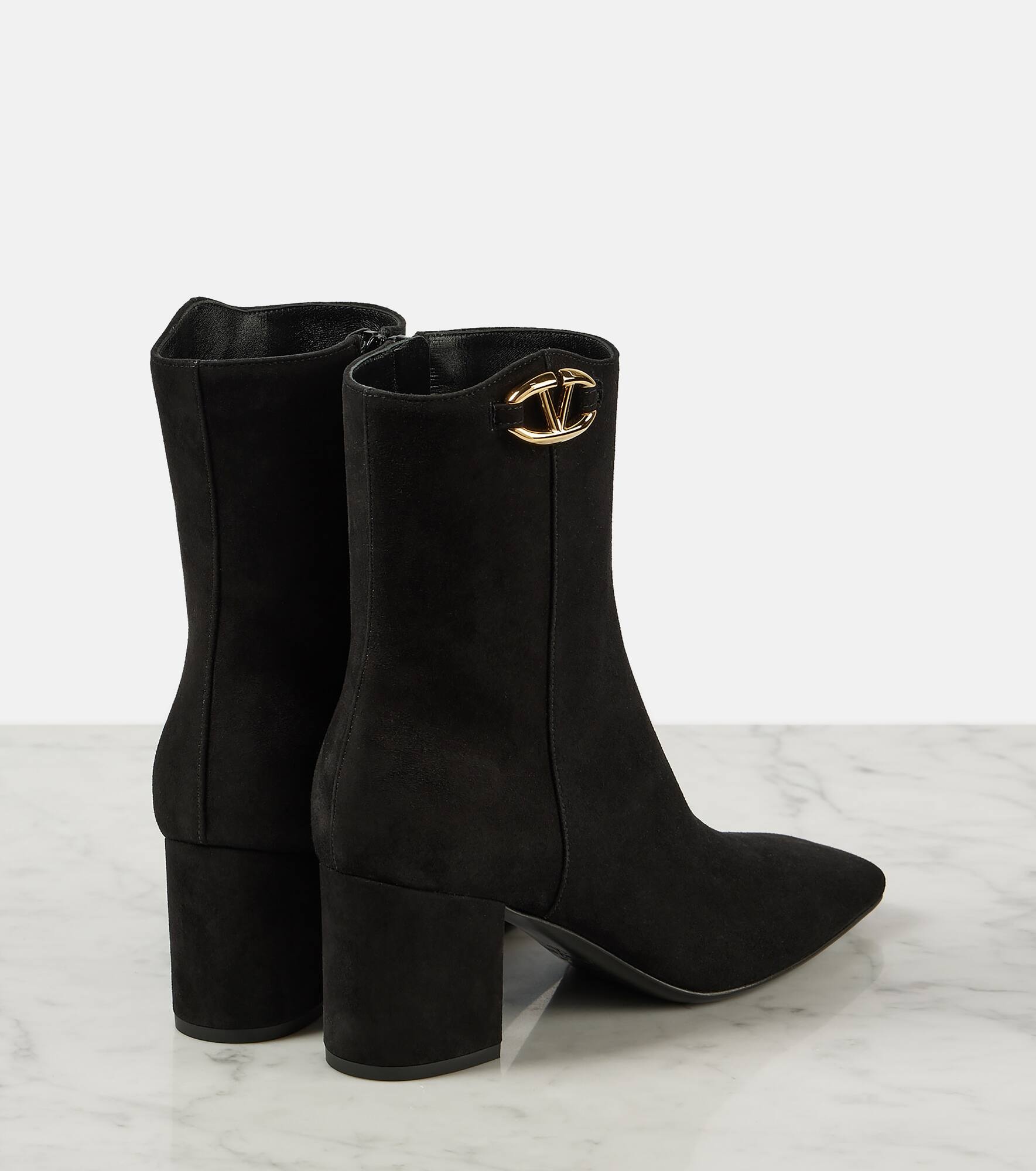 VLogo The Bold Edition suede booties - 3