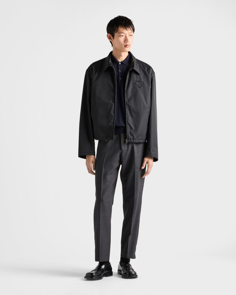 Prada Superfine wool polo shirt outlook
