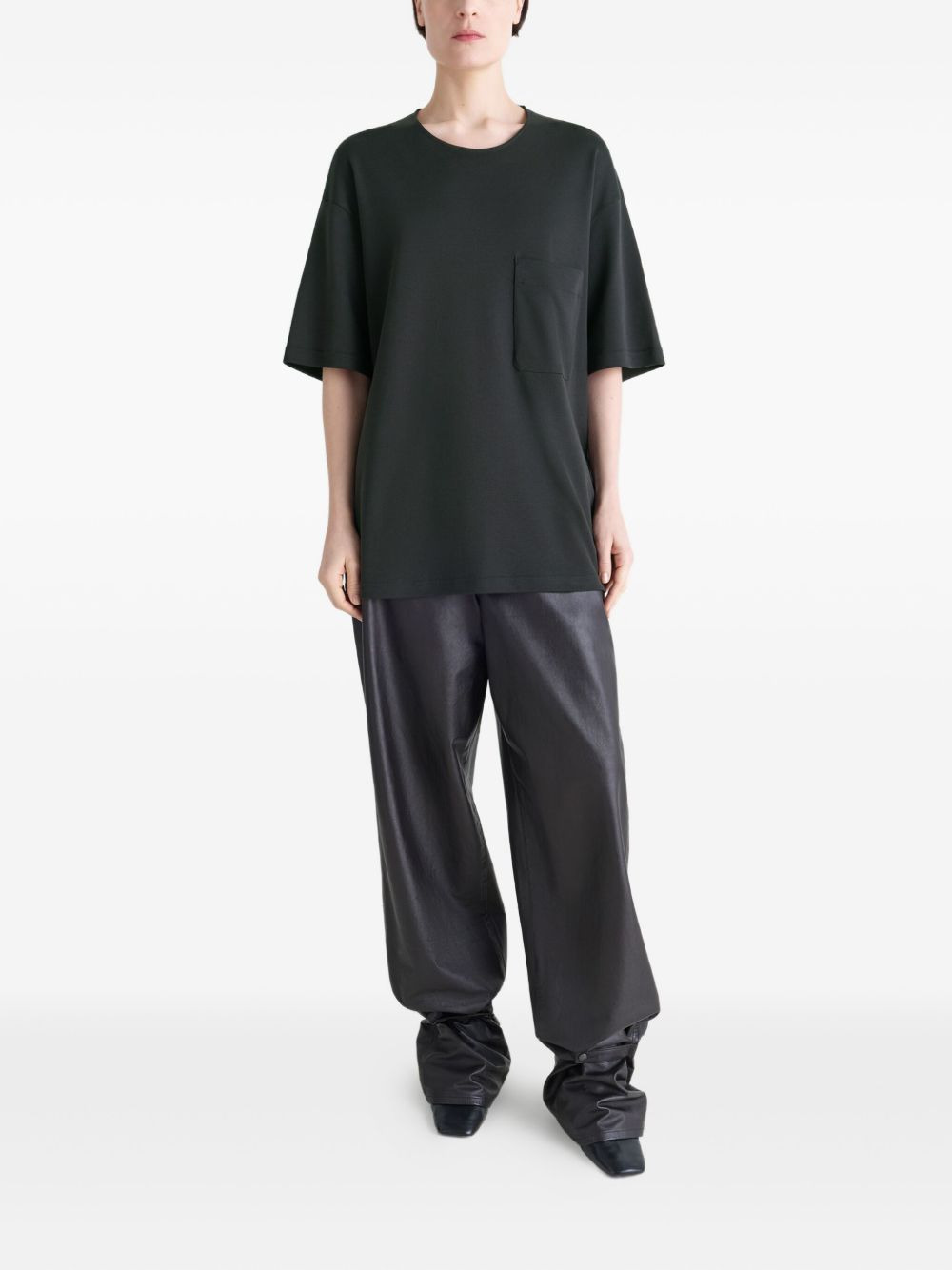 patch-pocket crewneck T-shirt - 2
