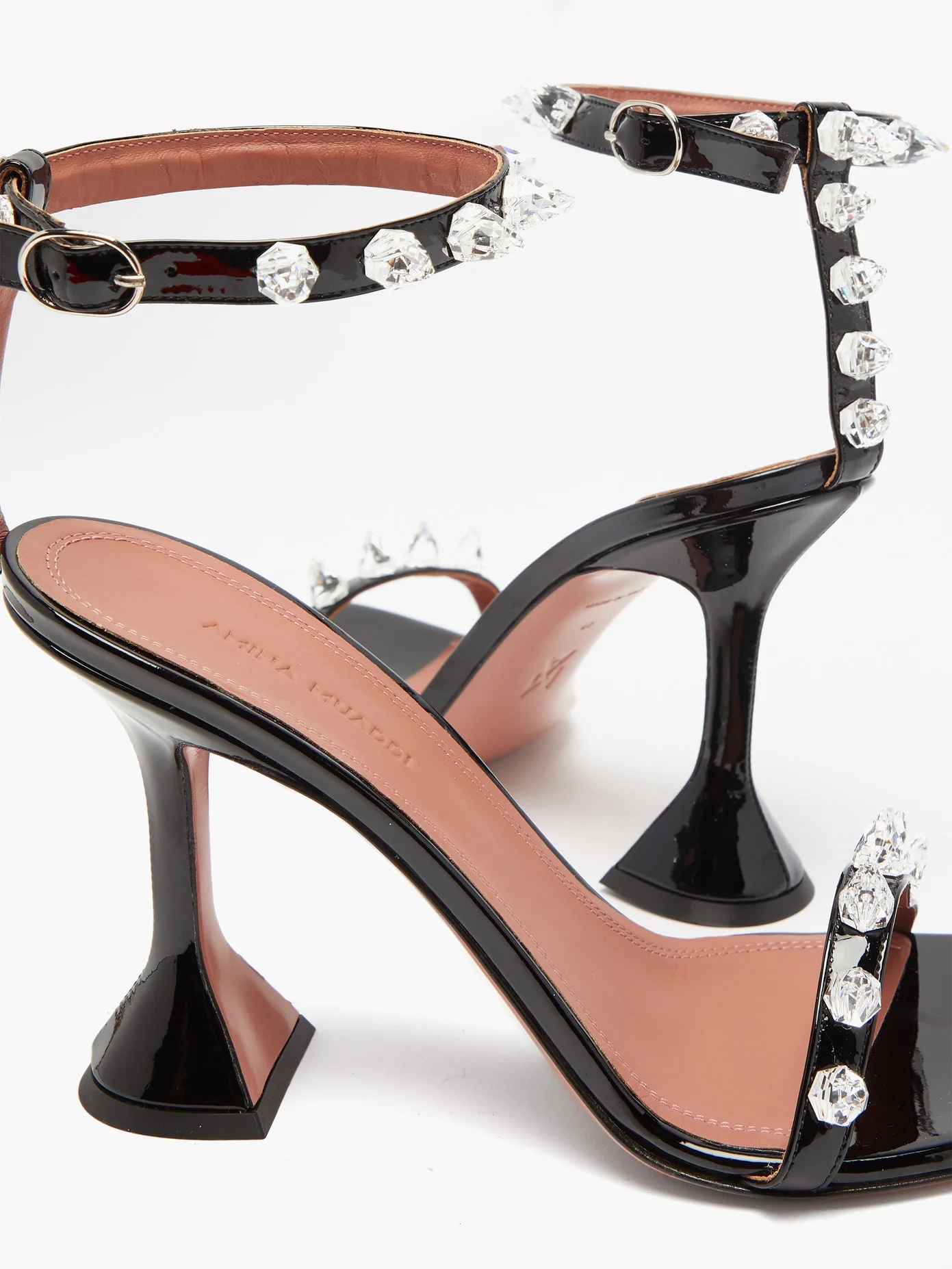 Julia spike-embellished wraparound PVC sandals - 6