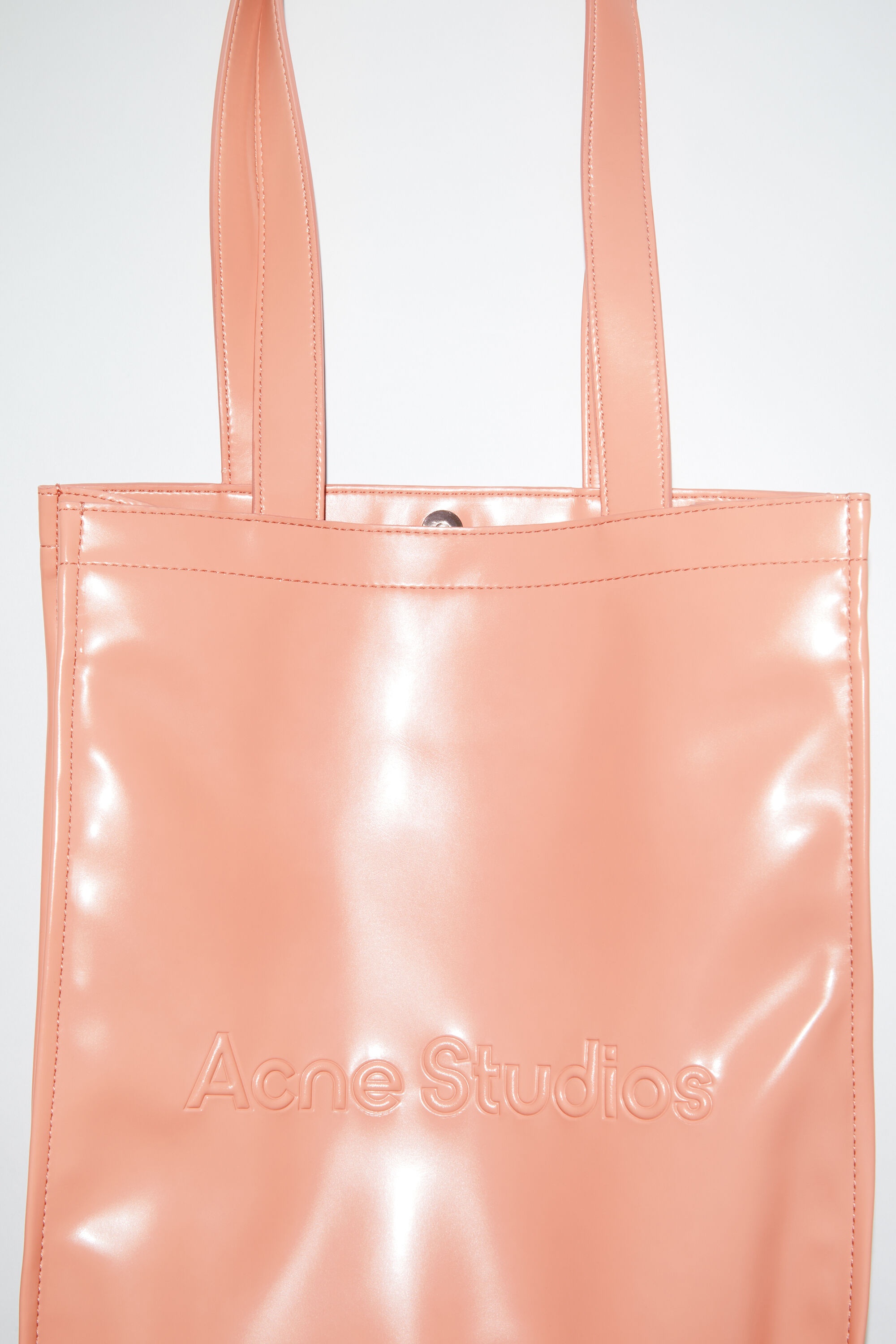 Logo shoulder tote bag - Salmon pink - 5