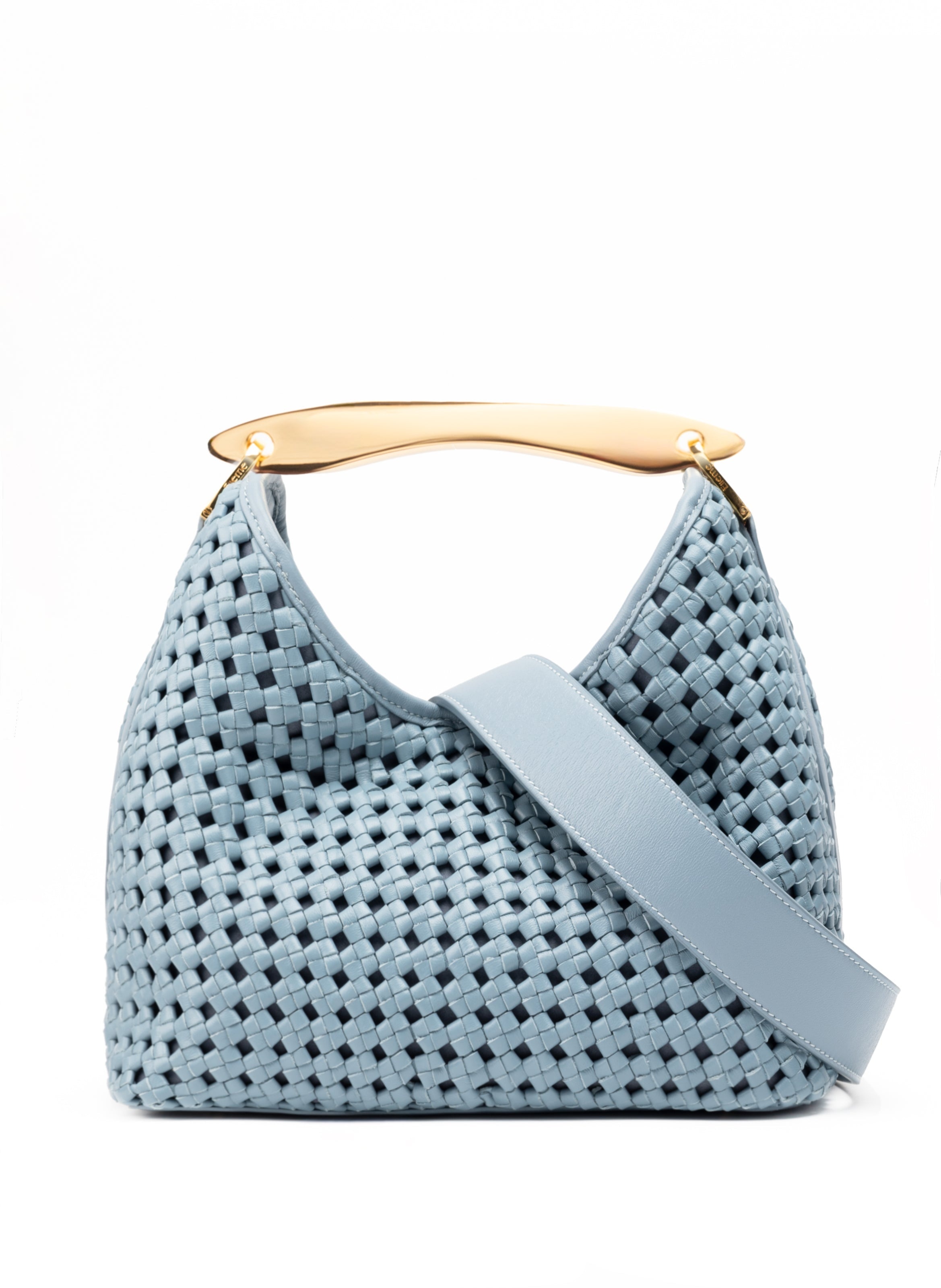 Boomerang Woven Leather Artic Blue - 3