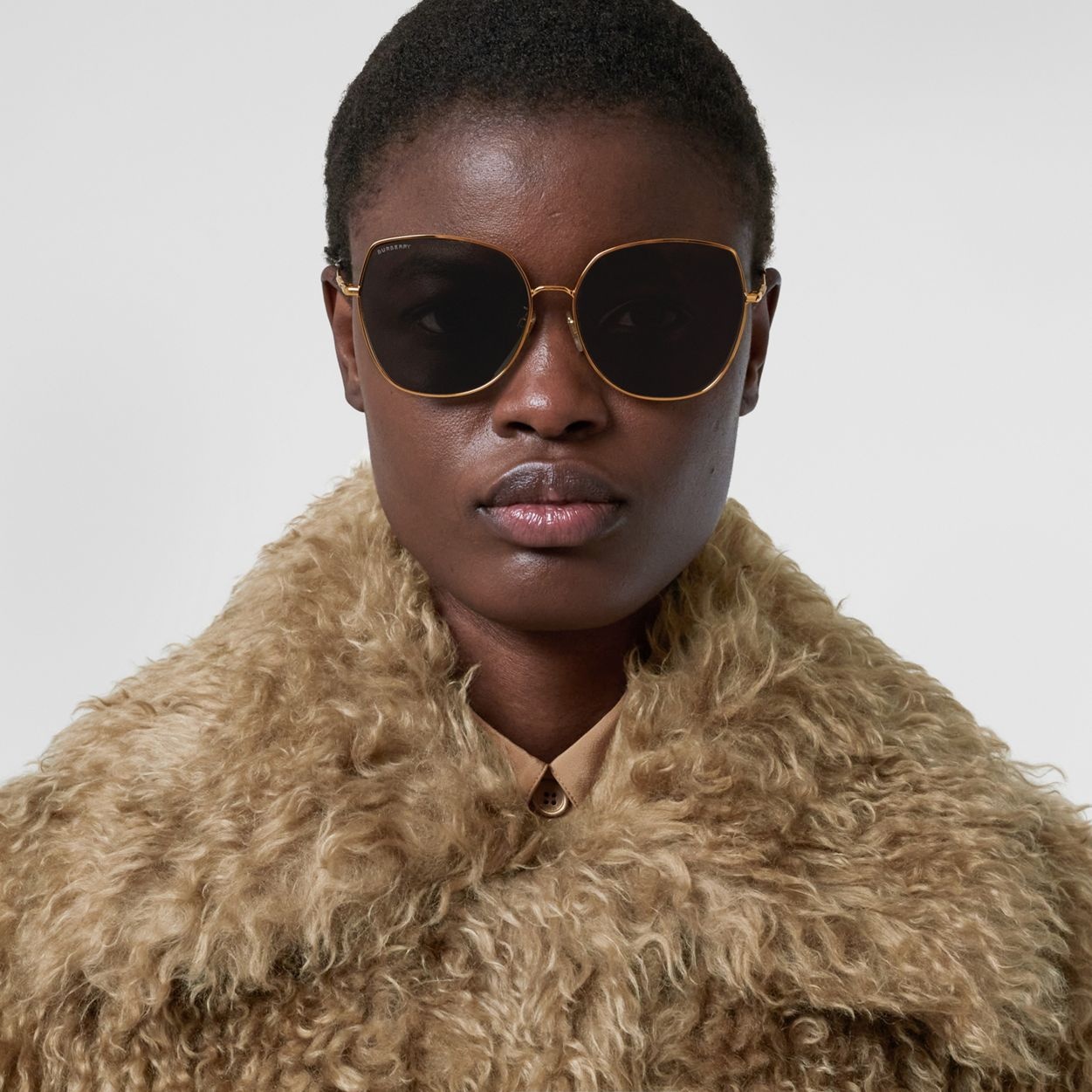 Icon Stripe Detail Square Frame Sunglasses - 3