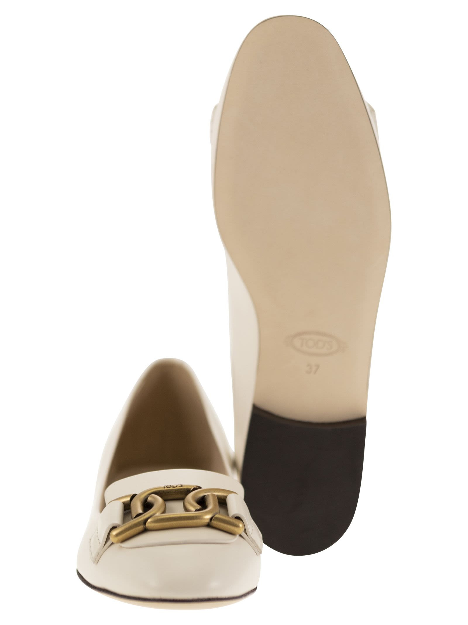 Tod's Women Leather Ballerina With Accessory - 5