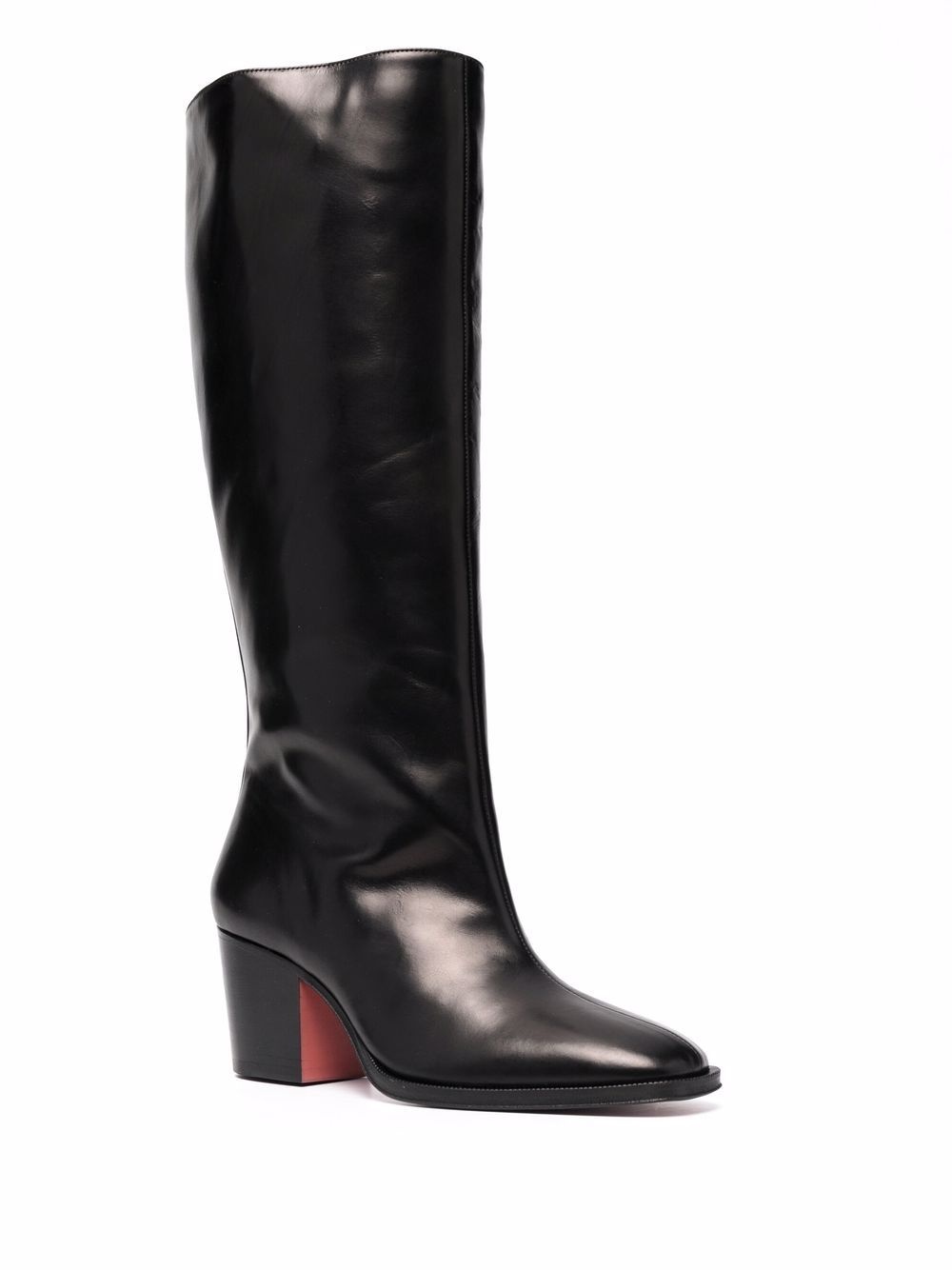 heeled leather boots - 2