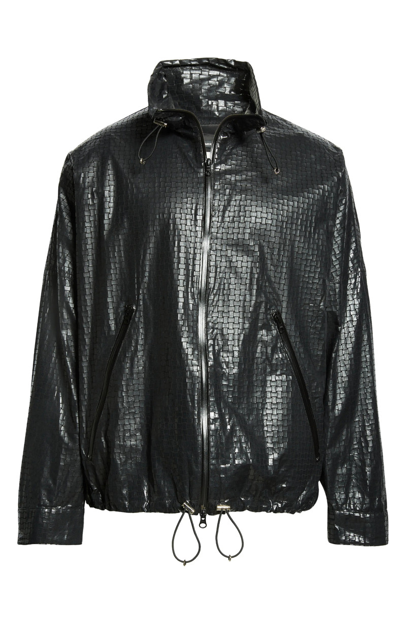Basket Weave Faux Leather Jacket 6