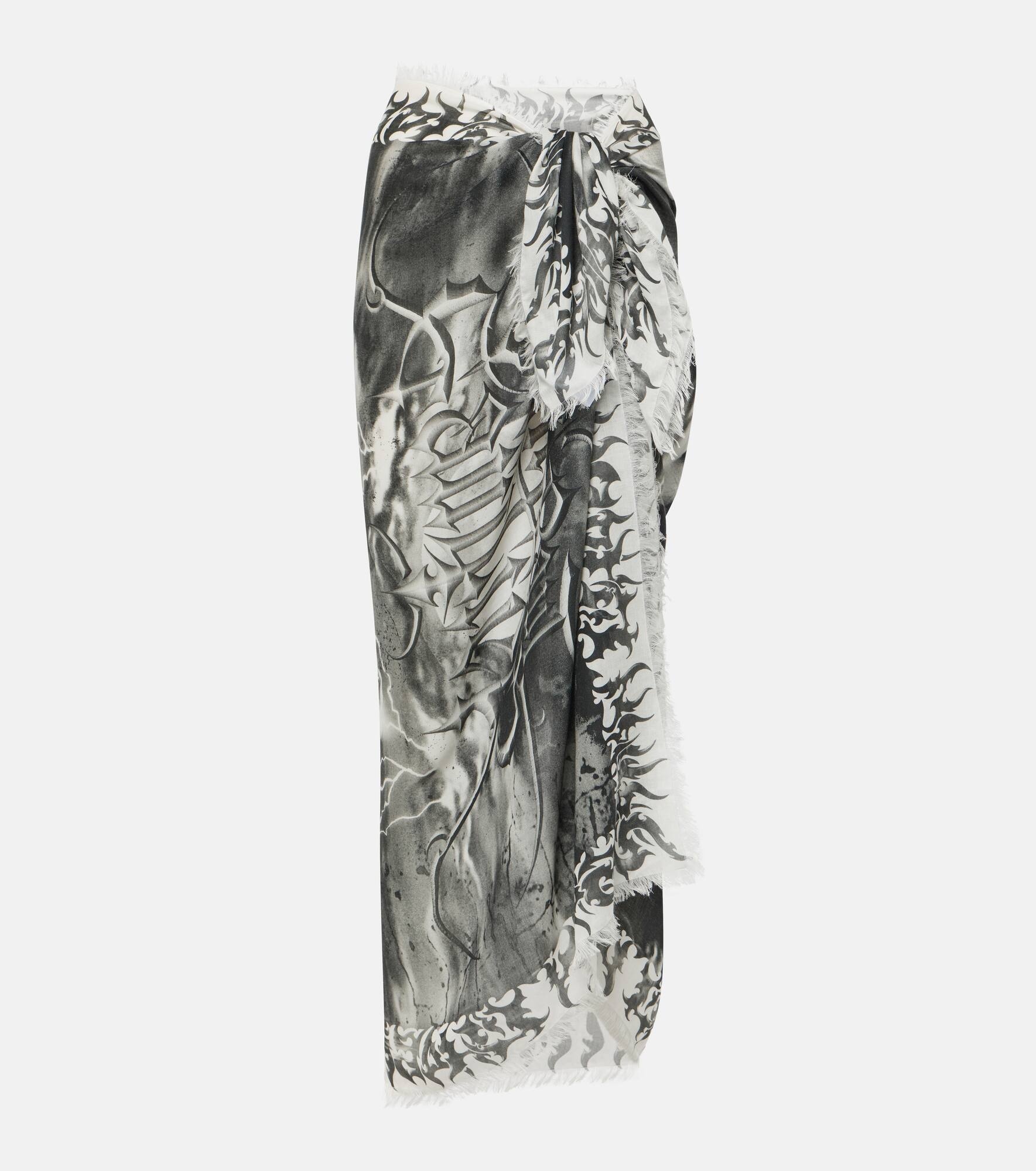 Printed beach cover-up - 1
