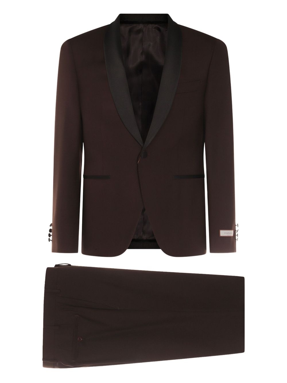wool single-breasted suit - 1