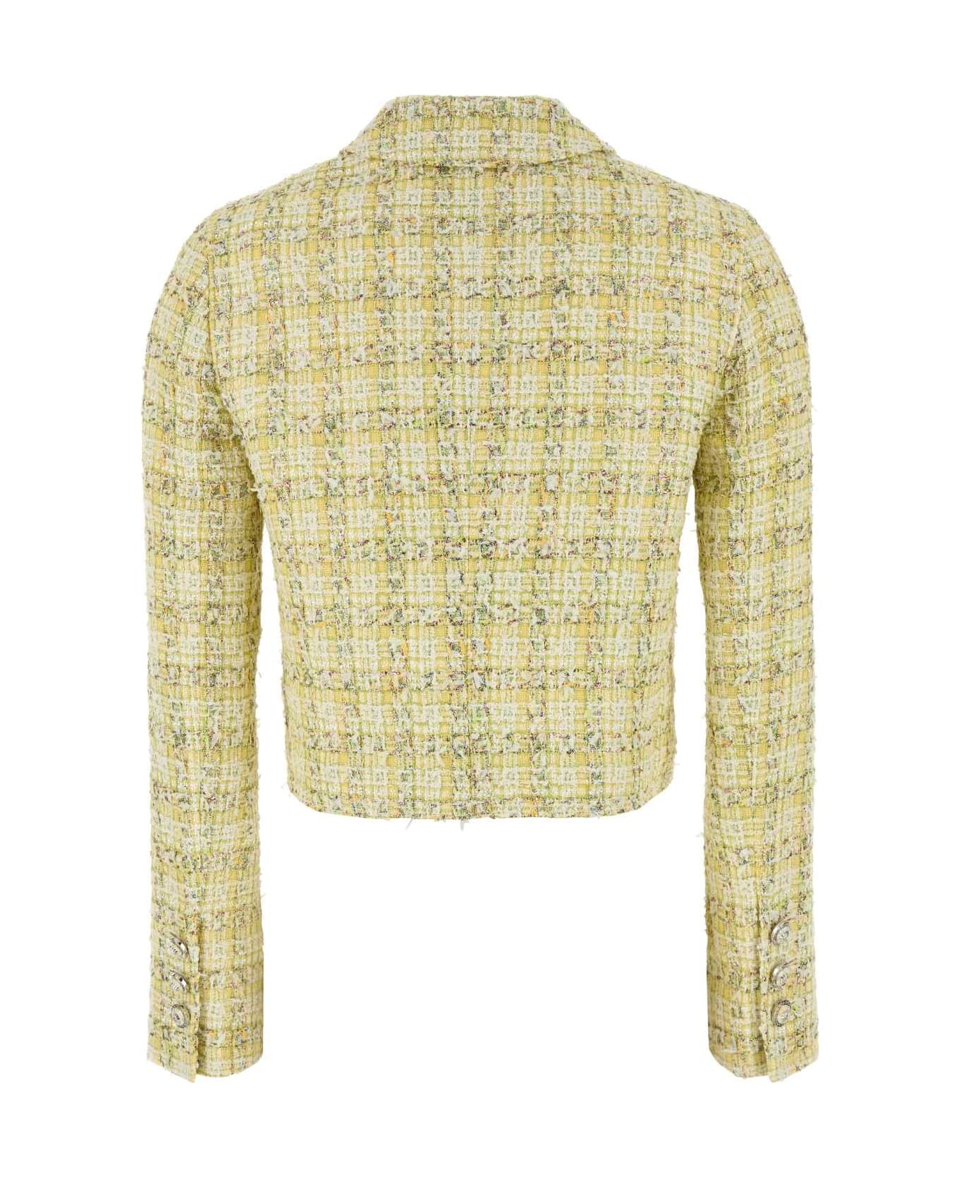 Multicolor Tweed Blazer - 2