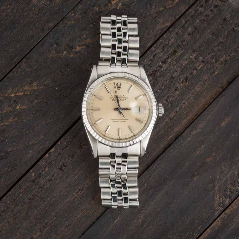 Pre-Owned Rolex Datejust 1603 Silver Dial - 6