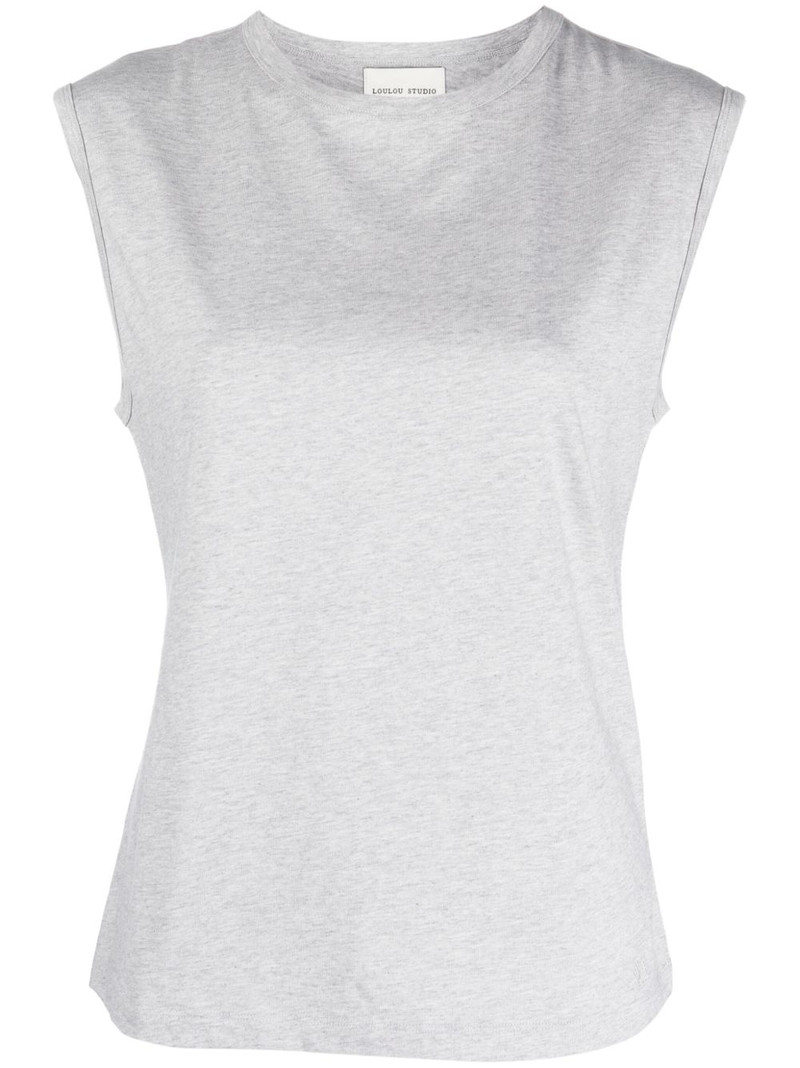 sleeveless Pima-cotton top 1