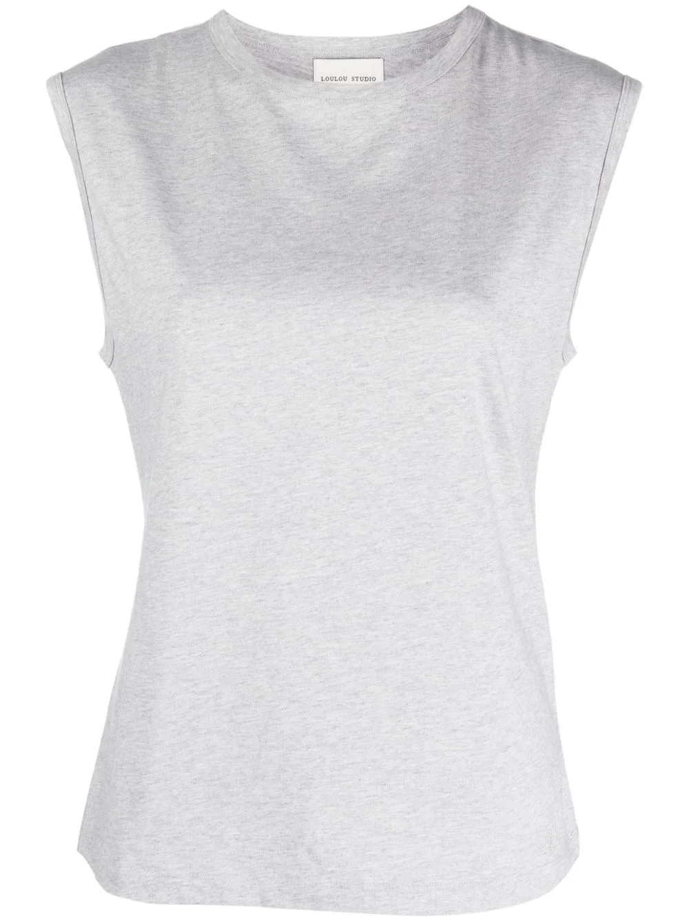 sleeveless Pima-cotton top - 1