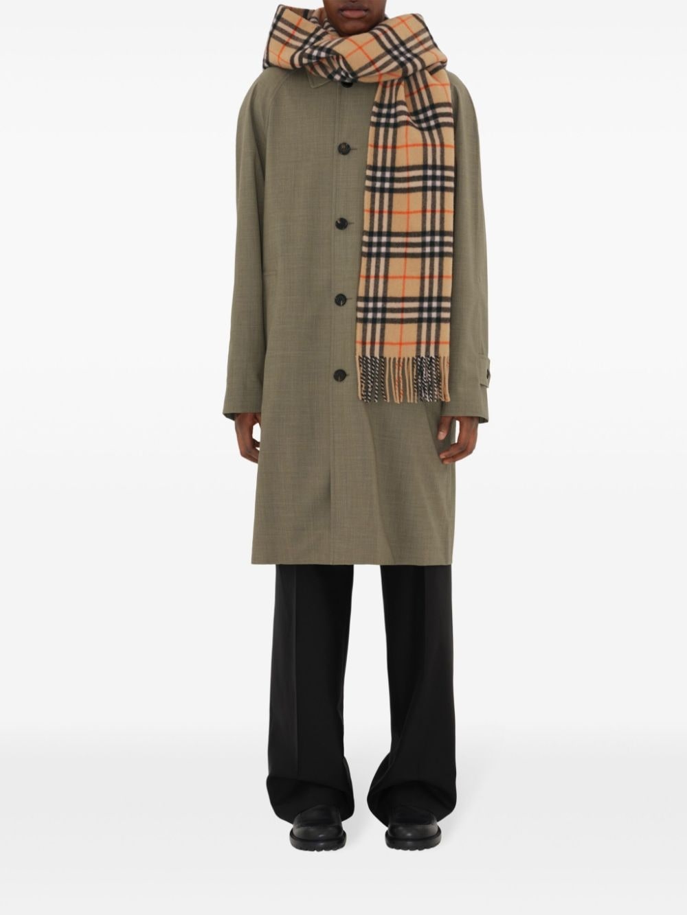 hooded cashmere scarf - 4