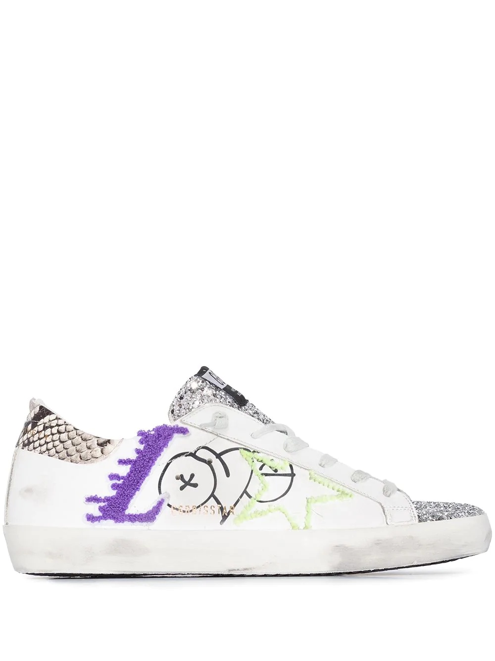 Superstar glitter Love sneakers - 1