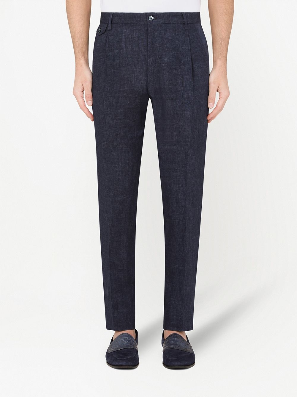 dart-detailing mid-rise tailored trousers - 3