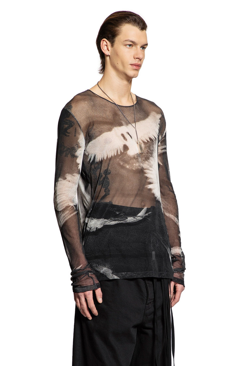 Ann Demeulemeester Greg-Doves-Print-Long-Sleeve-T-Shirt outlook