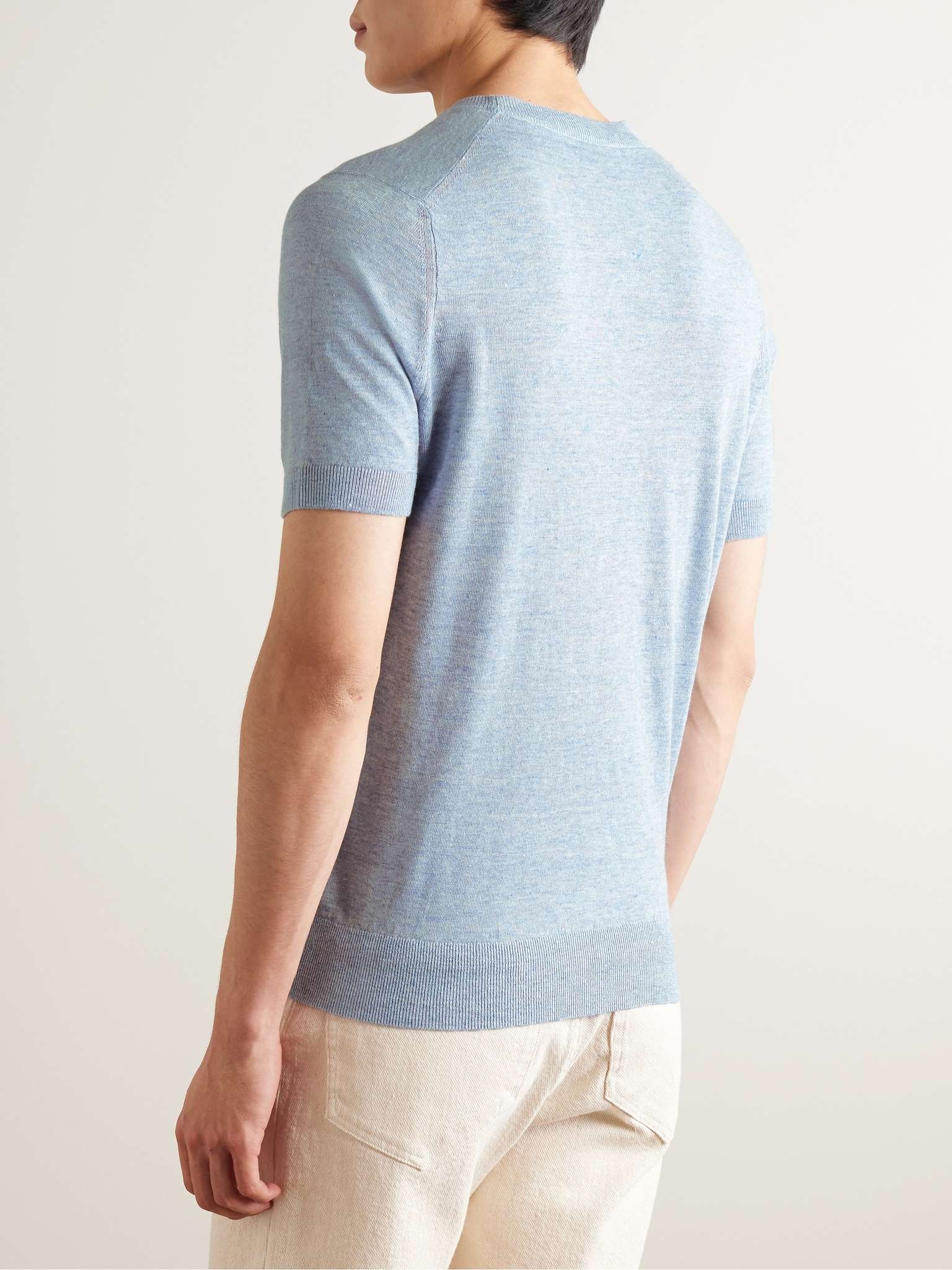 Linen and Cotton-Blend T-Shirt - 3