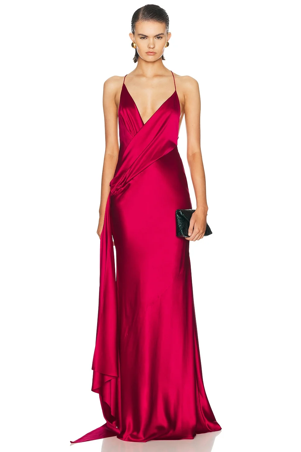 Bikini Wrap Asymmetric Gown - 1