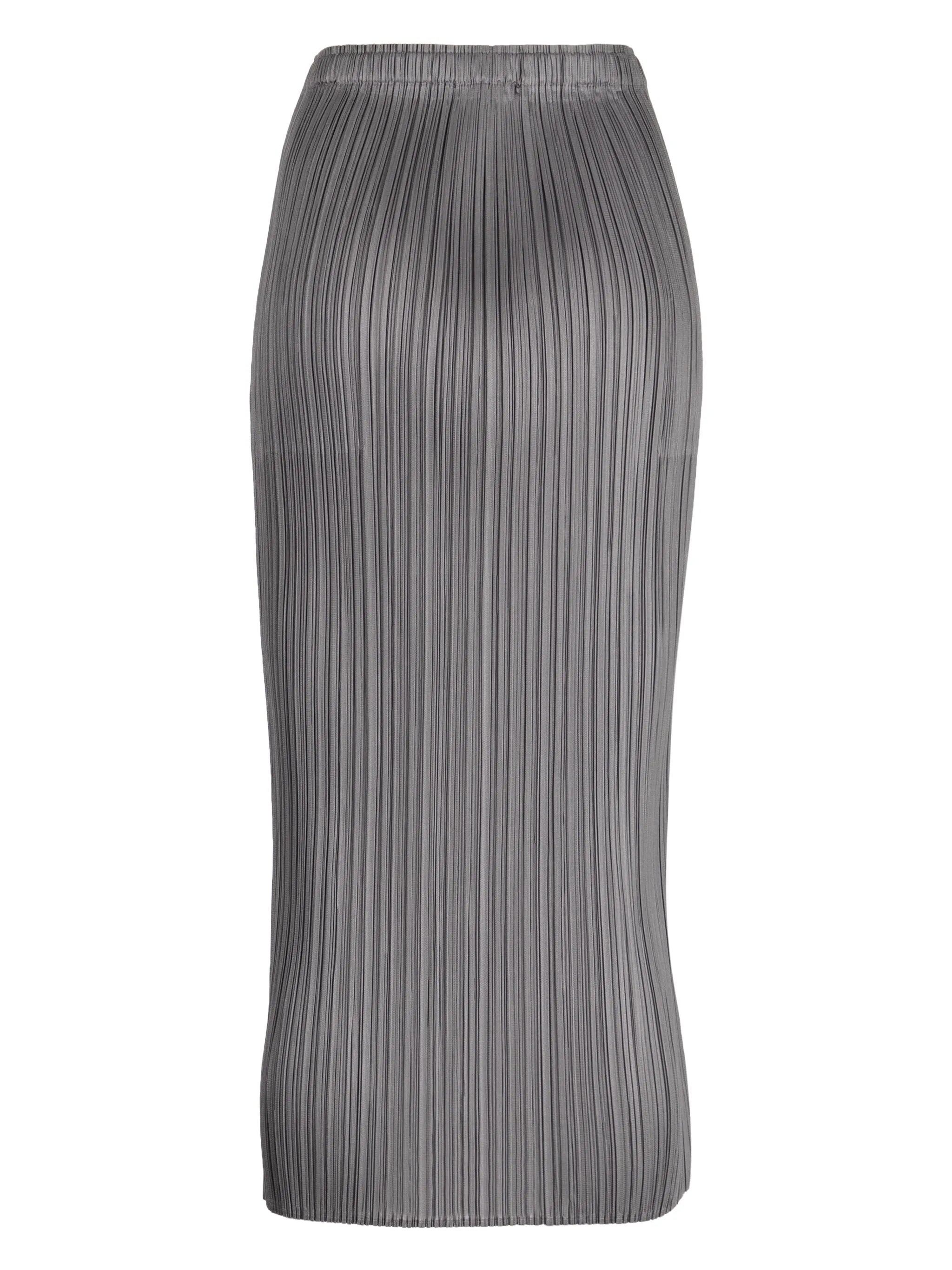 plissé high-waist midi skirt - 2