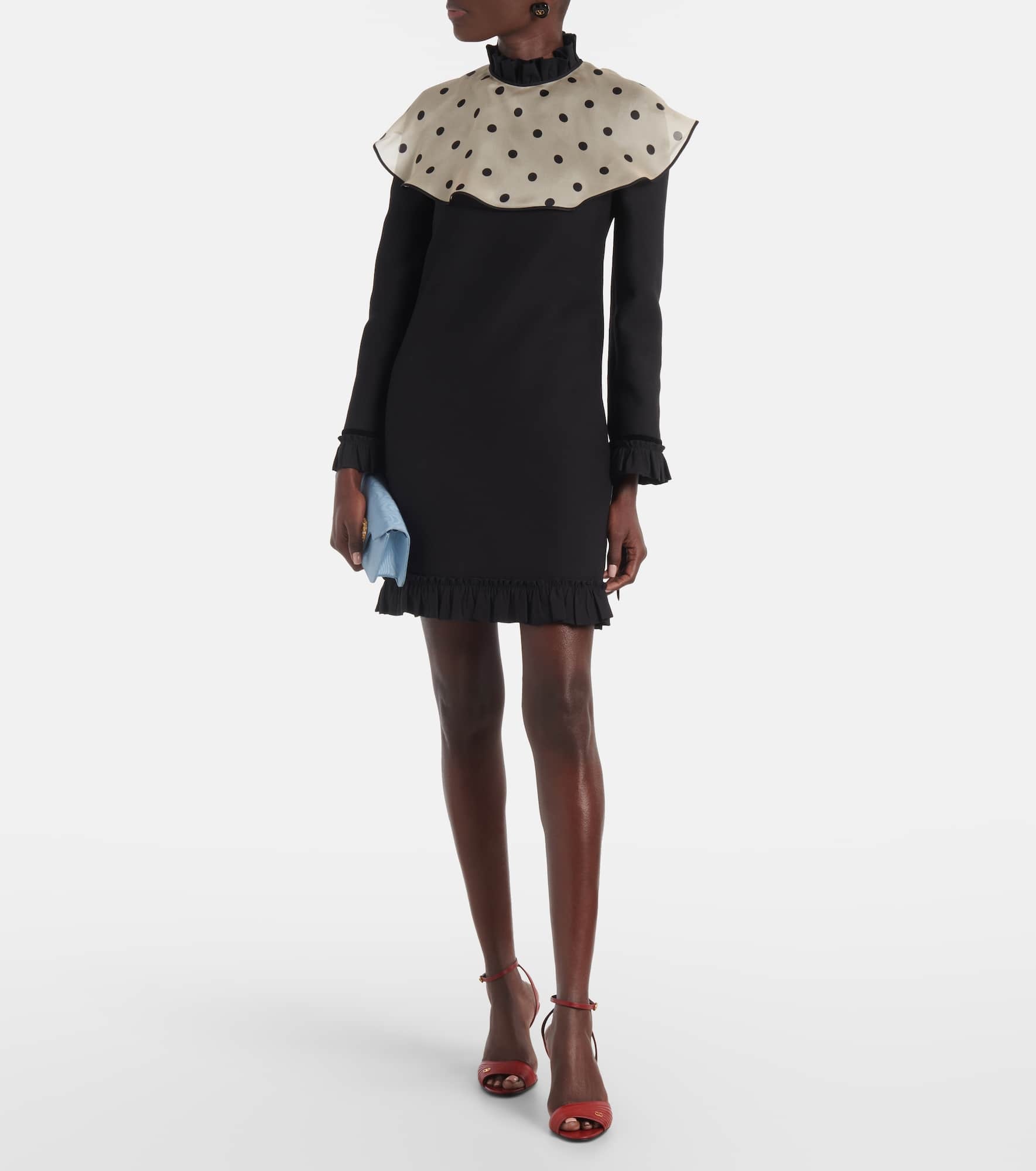 Crepe Couture polka-dot minidress - 2