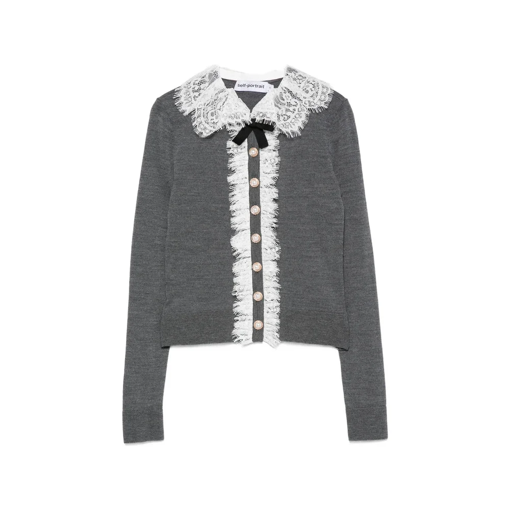 Self-Portrait Grey Tops - Cardigans Women - 1