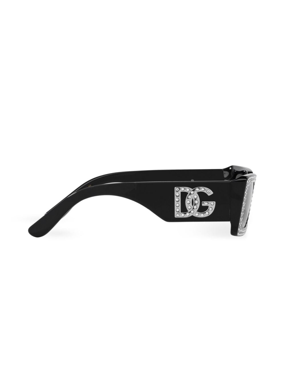 crystal-embellished rectangle-frame sunglasses - 5