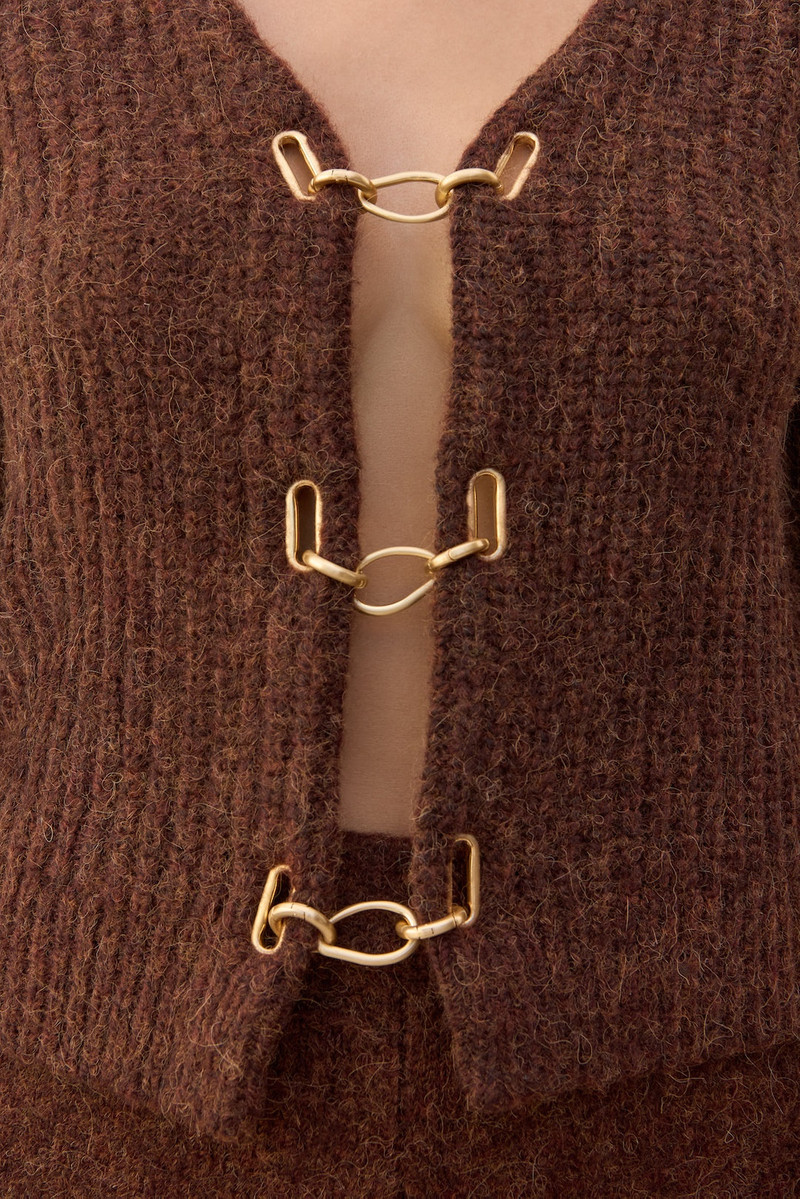 Cult Gaia ADEL KNIT CARDIGAN outlook