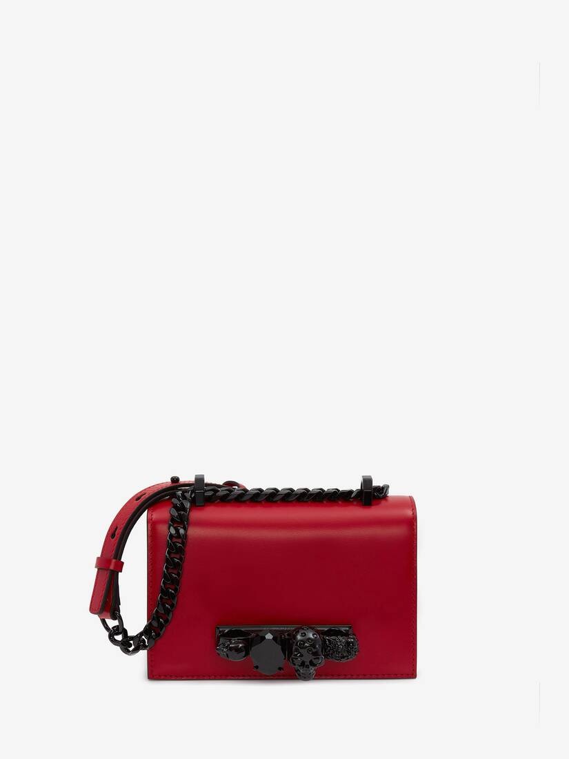 Women's Mini Jewelled Satchel in Welsh Red - 1