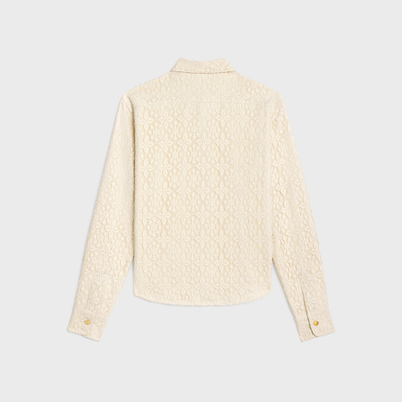CELINE romy shirt in lace cotton outlook