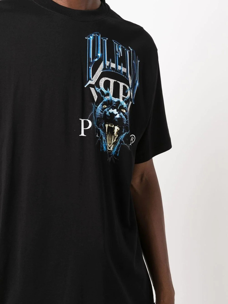 logo print T-shirt 5