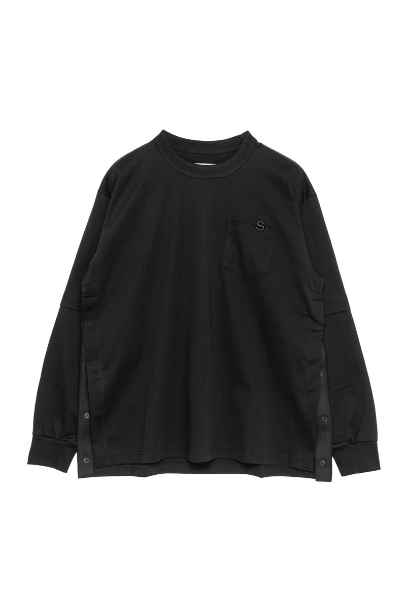 sacai s Cotton Jersey L/S T-Shirt outlook